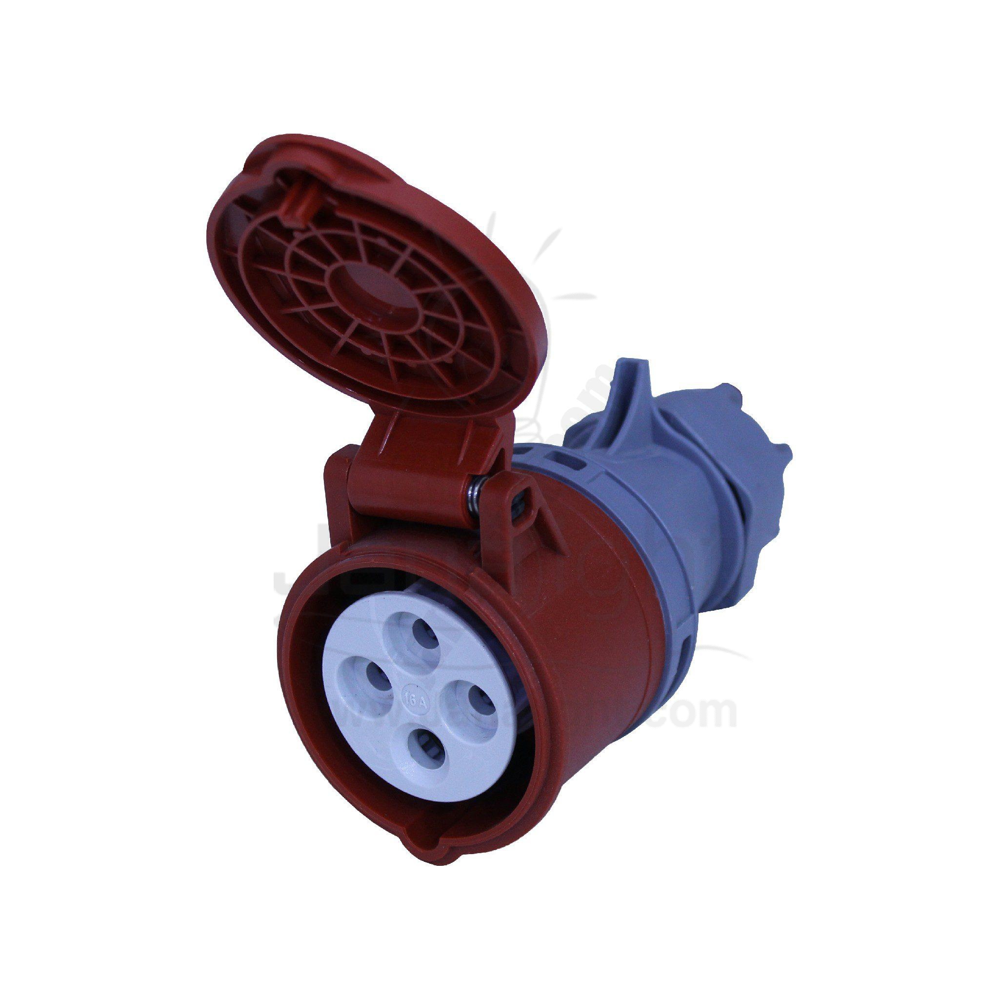 بريزة صاروخ 16 امبير 4 بول هوائي تركي Turkish Inbetween Installation 4P 16A Industrial Connector Plug